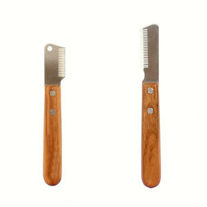 หวีเล็มขนสัตว์เลี้ยงสุนัขแมว29ซี่มีดตัดแต่งขนสัตว์เลี้ยงดีไซน์ล่าสุดมีดลอกขนสัตว์เลี้ยงจากสเตนเลส - Product Image 4