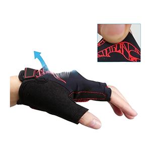 Gants de cyclisme d'hiver imprimés à demi-doigts Gants coupe-vent Gants de cyclisme sur route VTT Gants avec logo personnalisé - Product Image 4