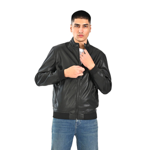 Chaqueta de Motociclista de Cuero para Hombre, Marca Personalizada 2025, Estilo Bomber, Cuello Camisero, Impermeable, Anti-UV, Alta Calidad, en Oferta - Product Image 1