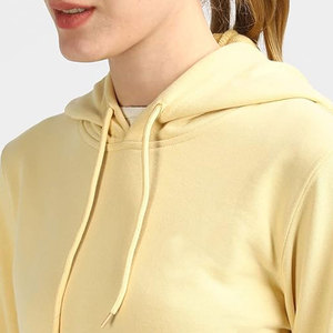 Factory Wholesale <b>Women's</b> <b>Hoodie</b> 100% Cotton 320gsm <b>Black</b> Heavy Knitted Fabric Custom Full <b>Zip</b> Embroidered Logo Winter <b>HOODIE</b> - Product Image 5