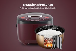Nồi cơm điện thông minh 1.8L cao cấp, thiết kế mới, tùy chỉnh hoàn toàn, giá sỉ, in logo, sản xuất tại Việt Nam - Product Image 5