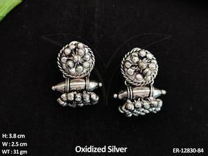 Ropa de fiesta, joyería pulida de plata oxidada, hermoso diseño elegante, diseñador, estilo antiguo, pendientes oxidados, conjuntos de joyería para mujer - Product Image 3