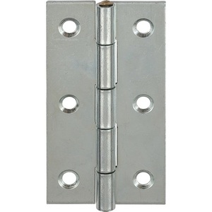 VORMANN Blue Zinc-Plated <b>Rolled</b> Steel Narrow Hinge 50mm Height 31mm Width 1.2mm Thickness 20-Piece Packaging Cabinet Organizers - Product Image 1