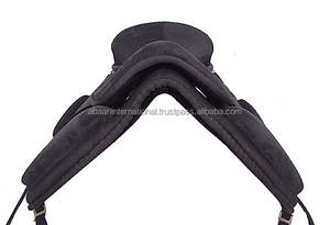 Selle Western Freemax en maille synthétique pour cheval avec siège en daim et sangle assortie, siège amovible, facile à nettoyer, durable - Product Image 5