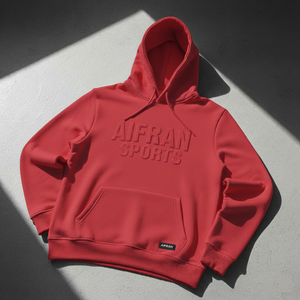 Sudadera con Capucha AIFRAN con Logotipo en Relieve 3D para Hombre, Estilo Urbano, Gruesa, Estampado Abultado, Felpa, Personalizada, de Algodón, para Gimnasio y Deportes - Product Image 5