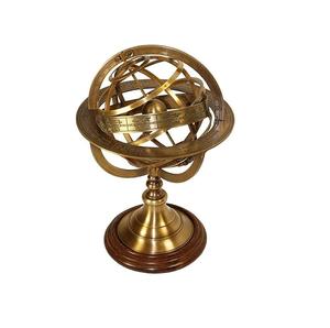 Globe en fer chic au design de sphère minimaliste pour les présentations de table à la mode ou les présentations corporatives abstraites - Product Image 3