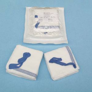 X선 검출 가능 멸균 세척 또는 비세척 100% 면 복부 면봉 4겹 10*10CM EOS 소독용 랩 스펀지 - Product Image 6