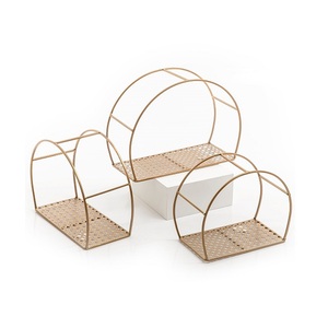 Support à gâteau galvanisé à 3 niveaux de qualité supérieure forme ronde taille personnalisée support à chocolats à dessert pour usage domestique - Product Image 5