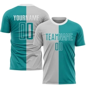 Camiseta de fútbol sublimada de alta calidad personalizada OEM, ropa deportiva Unisex, ropa de fútbol, camisetas de entrenamiento de equipo de club con logotipo personalizado, 2017 - Product Image 3
