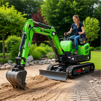Mini-excavatrice sur chenilles WOMI de 1 à 3,5 tonnes pour moteur diesel, capacité de la benne de 0,09 m³, excavatrice hydraulique compacte pour la construction