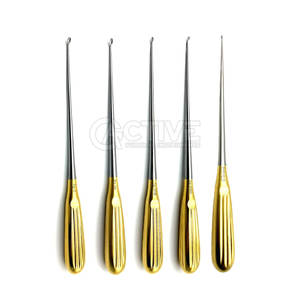 Curetas de hueso de acero inoxidable Spratt Brun Instrumentos quirúrgicos médicos Curetas de hueso Spratt Brun - Product Image 1