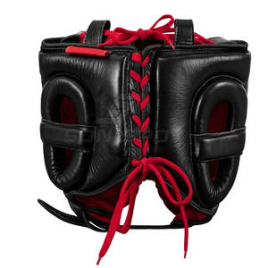Protège-tête en cuir de haute qualité pour l'entraînement MMA et la boxe Équipement de fitness en vente entière avec motif imprimé pour la protection - Product Image 5