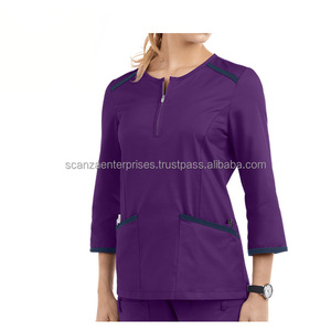 Tenues d'hôpital unisexes d'été, ensembles de blouses, tissu en polaire écologique, confortable, doux, lavage à la main, lavage en machine, médecins, infirmières - Product Image 5