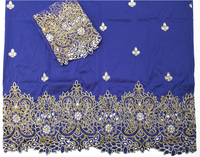 Prix de gros – Foulard africain écologique pour femmes adultes, en soie indienne brute de haute qualité, 5 yards, exporté d'Inde