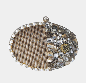 MotherPearl Hard Clutch Fourre-tout géométrique Sac à main de luxe abstrait pour les femmes pour les fêtes de mariage Prix de gros - Product Image 5