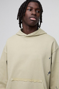 Sweat-shirt à capuche 100% coton polaire léger écologique et respirant Hip Hop pour hommes avec logo personnalisé Nouveau - Product Image 3