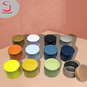 Nhà Máy Tùy Chỉnh In Màu Rỗng Vòng Món Quà Kim Loại Lon Cấp Thực Phẩm Hộp Thiếc Bao Bì Trà Cà Phê Kẹo Container Nến Hộp - Product Image 1