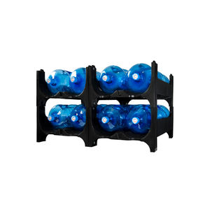 Bastidores de plástico de polipropileno (PP) de excelente calidad para almacenamiento y distribución de botellas de agua de 5 galones - Product Image 1