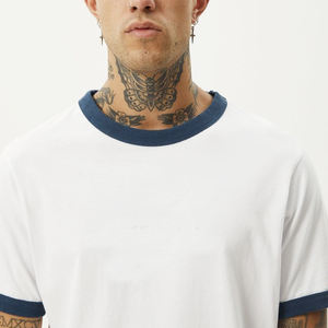 Camiseta de Ringer para hombre, atlética de manga corta Camiseta deportiva con cuello redondo, camisetas personalizadas de Ringer, Camiseta de algodón para hombre - Product Image 5