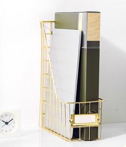 Vajilla chapada en oro Soporte para periódicos Fabricante de la mejor calidad Estante de exhibición de libros de revistas de metal con buena calidad a bajo precio - Product Image 5