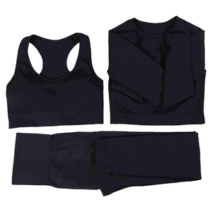 Oem Athletic Fitness Mujer Conjunto de yoga sin costuras Gimnasio Sujetador de 2 piezas Deportivo Mujer Fitness Trajes Sublimación Imprimir Yoga Set - Product Image 6