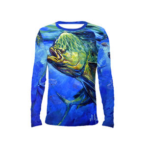 2025 hombres de moda UPF 50 + secado rápido verano pesca rendimiento camisas de manga larga que absorbe la humedad ropa de pesca personalizada impresa - Product Image 2