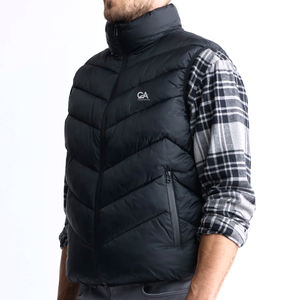 Gilet chaud matelassé pour hommes 100% haute qualité hommes hiver coupe-vent gilet vêtements d'extérieur décontracté matelassé sans manches gilet - Product Image 4