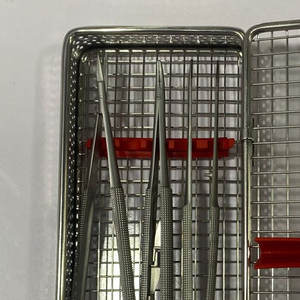 Kit quirúrgico dental Castroviejo esencial de 3 piezas, soporte de aguja Manual de acero inoxidable, tijeras, fórceps para implantes - Product Image 4