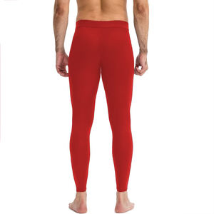 Leggings de yoga pour homme à taille élastique, tissu à séchage rapide, design lisse basique, pantalon de fitness confortable - Vente en gros - Product Image 2