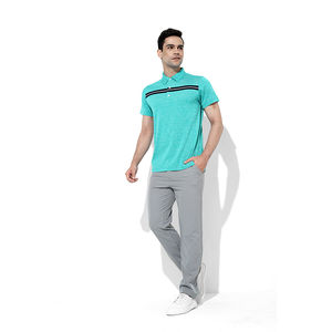 OEM vente en gros 100% polyester hommes décontracté couleur unie séchage rapide pour polo personnalisable extérieur bouton mode toile tissu - Product Image 3
