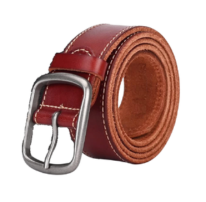 Ceinture en cuir véritable personnalisable de vente chaude avec de l'acier pour la boucle disponible dans des styles et des tailles formels-Vente en gros - Product Image 3