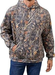 Sweat à capuche unisexe en coton 100% surdimensionné à imprimé jungle camouflage style streetwear avec graphisme personnalisé pour hommes et femmes - Product Image 2