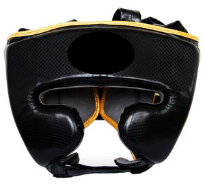 Protector de cabeza de cuero de vaca para boxeo, casco de entrenamiento de boxeo, protector de cabeza, equipo de combate, protección facial - Product Image 3