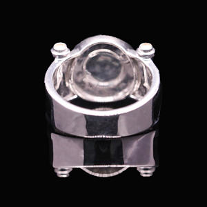 แหวนมอสซาไนต์แบบคลัสเตอร์ สำหรับทั้งชายและหญิง 0.5 กะรัต DEF ฝังแบบ Prong สไตล์หรูหรา - Product Image 4