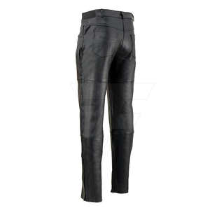 Pantalones de cuero de lona ligeros informales para hombre Lavado oscuro de alta calidad en el último estilo Mejor precio - Product Image 3