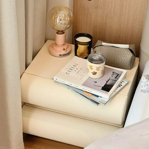 Gldwey Modern NightStand Made Solid Wood High Quality with 2 Drawers and White Color for Apartment & Hotel Bedroom Furniture - Product Image 4