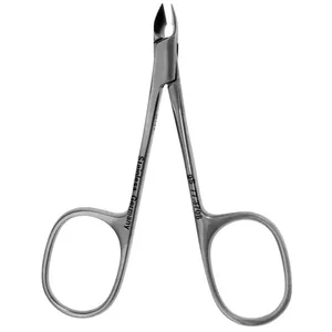 Coupe-cuticules 3 pouces avec poignée annulaire 6 mm en acier inoxydable pour le soin des ongles - Product Image 1