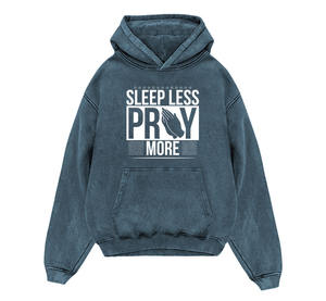 Wholesale Acid Wash Hoodies For Men's Streetwear Heavyweight Drop Shoulder Acid Washed Hoodies With <b>Screen</b> Printed Logo - Product Image 2