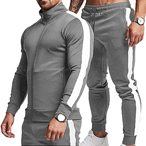 Ensemble sweat à capuche et pantalon pour homme, couleur unie, grande taille, survêtement - Product Image 4