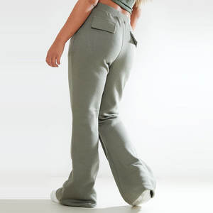 Marque privée Meilleures ventes Pantalon de survêtement évasé léger pour femmes à vendre Pantalon de survêtement évasé pour femmes de style décontracté - Product Image 3
