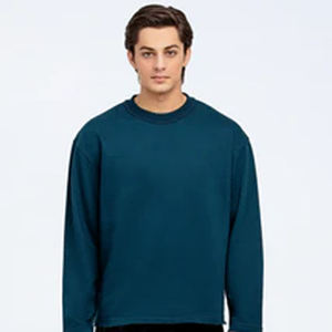 Sudadera de Cuello Redondo de Algodón de Manga Larga para Hombre con Logotipo Personalizado al por Mayor, Suministro ODM para Invierno por Fabricante de Ropa - Product Image 1