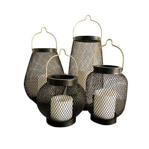 Farol Decorativo de Hierro para Eventos y Bodas, que Mejora el Ambiente del Lugar con Iluminación Metálica Cálida - Product Image 5