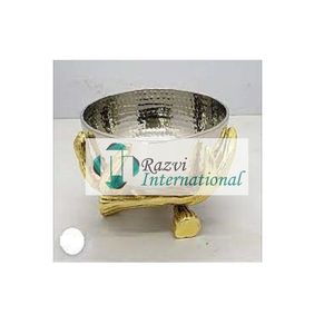 Bol de service en or sur une base de corail Design de dernière qualité Design Décoration Standard Vente en gros Bols de service modernes et uniques - Product Image 6