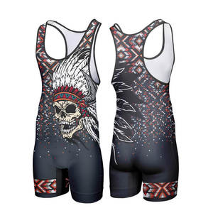 Best Selling New <b>Underwear</b> Pattern High Quality Wrestling Singlet for Youth Latest Fashion Singlet - Product Image 3
