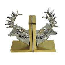 ที่คั่นหนังสือรูปกวางที่ทำจากไม้และโลหะมีที่ตั้งหนังสือที่มีเสน่ห์มีรูปปั้นกวางแกะสลักอย่างประณีต - Product Image 2