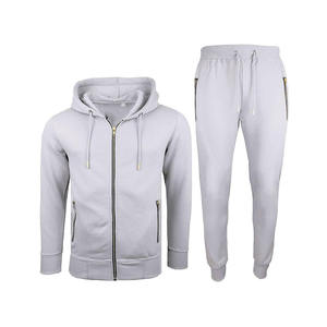 ชุดวอร์มซิปคุณภาพสูงสีพื้นสำหรับผู้ชาย พร้อมฮู้ดปรับได้ ชุดฤดูหนาวสุดฮิต ระบายอากาศได้ดี ปี 2026 - Product Image 1