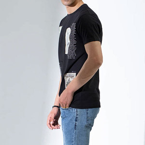 เสื้อยืดแขนสั้นสำหรับผู้ชายเสื้อยืดผ้าฝ้าย100% เสื้อยืดพิมพ์โลโก้ออกแบบได้ตามต้องการ - Product Image 2