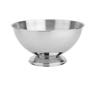 Elegante Tazón Redondo de Metal para Champán con Base, Acabado Plateado, Tazón para Almacenar Vino y Cócteles, para Bares, Hoteles y Fiestas - Product Image 6