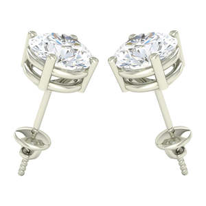 Boucles d'oreilles en argent sterling 925 de qualité supérieure pour femmes et filles, or 14 carats et diamant avec saphir taille princesse, forme goutte d'eau - Product Image 3