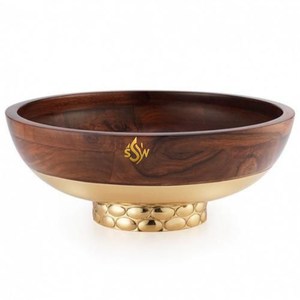 Conception avantageuse Table à manger ronde de la plus haute qualité Bol de service japonais or et noir Bols de nourriture métalliques de taille personnalisée - Product Image 3